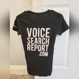 American Apparel M Tee Shirt black with white lettering